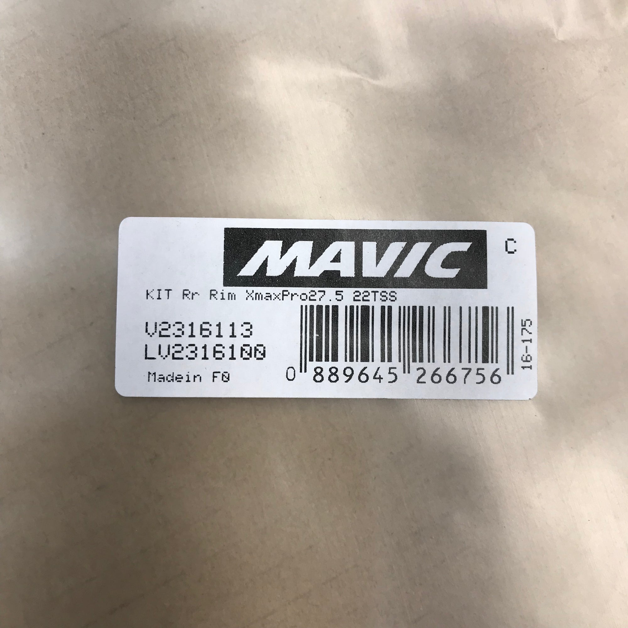 Mavic CROSSMAX Pro REAR Rim 27.5" 22MM TSS 2017+ - V2316113