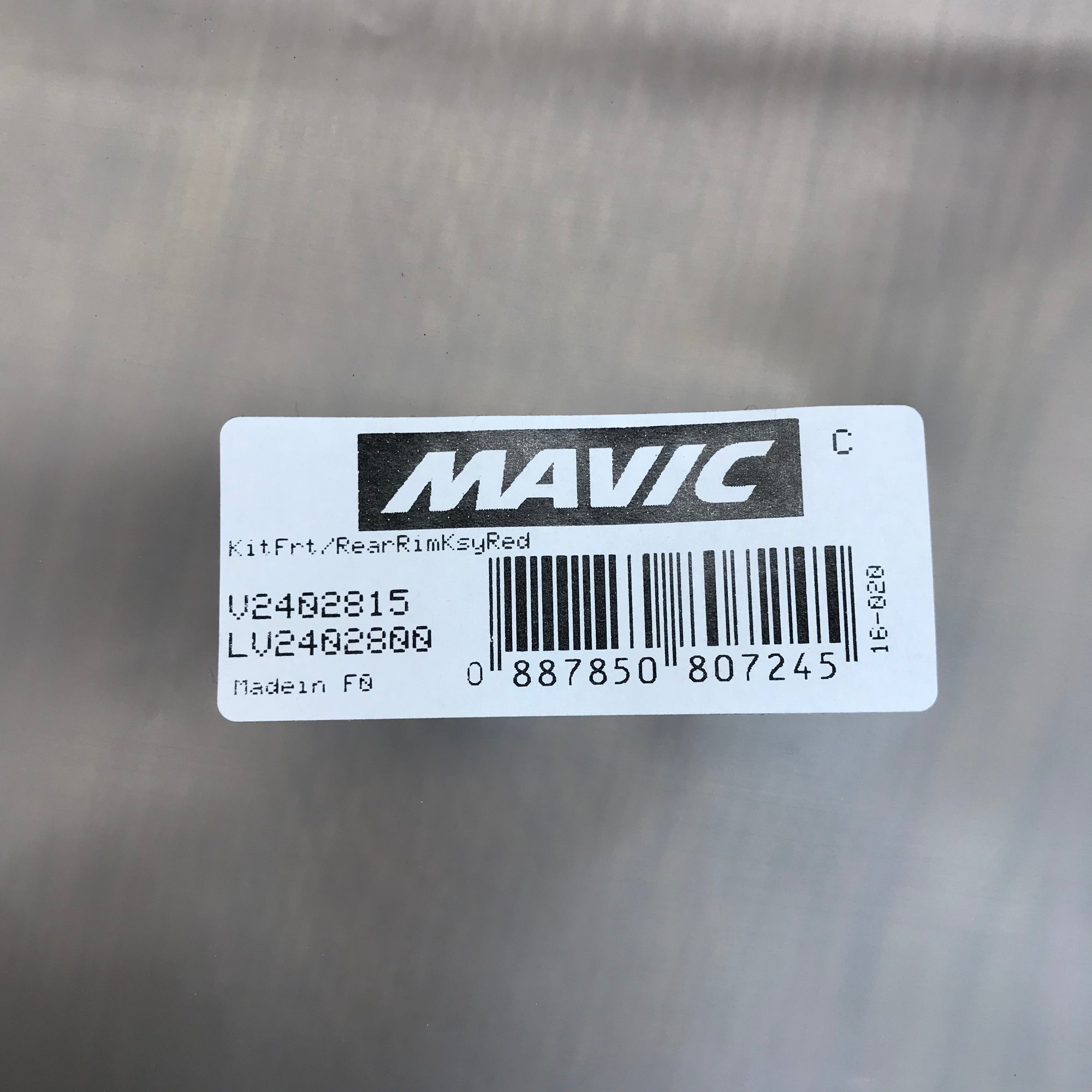Mavic Ksyrium FRONT & REAR Rim Black (2016+) - V2402815