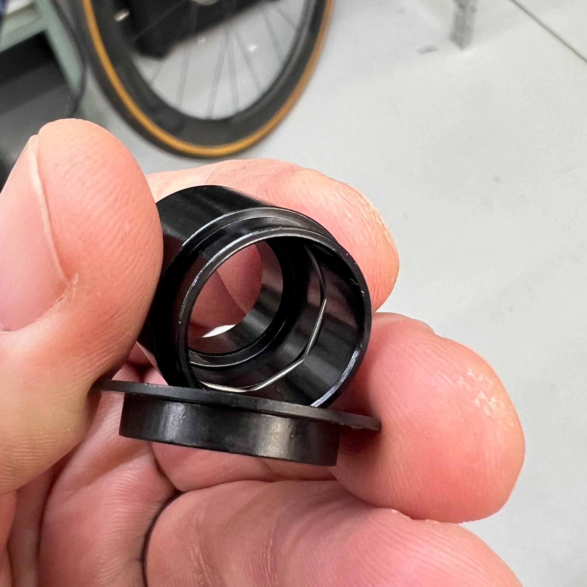 Mavic V2510701 Rear hub adapter showing removable flange removed