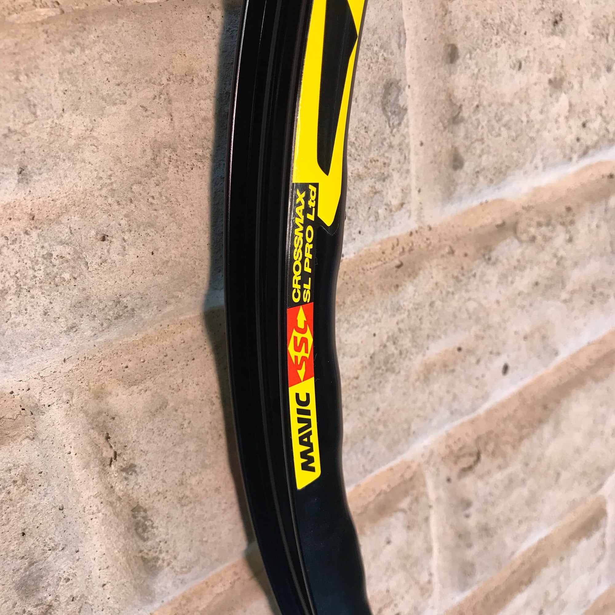 Photo of Mavic Crossmax SL 29" rear rim, Limited with yellow decals. Part # V2313713