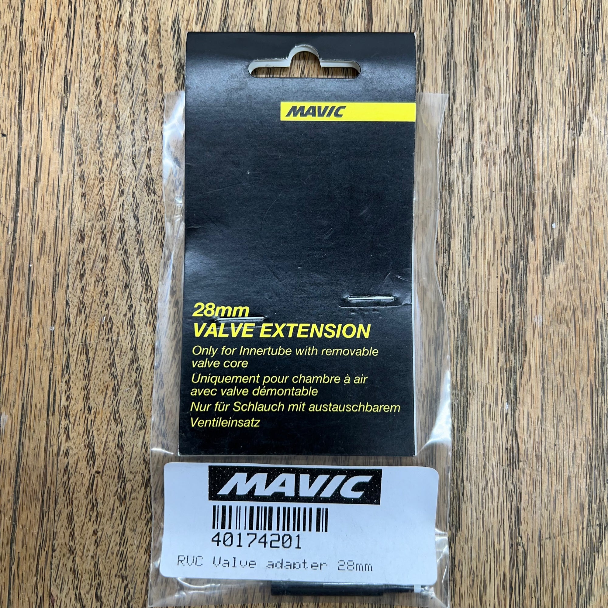 Mavic Valve Extenders 28mm &amp; 48mm Black