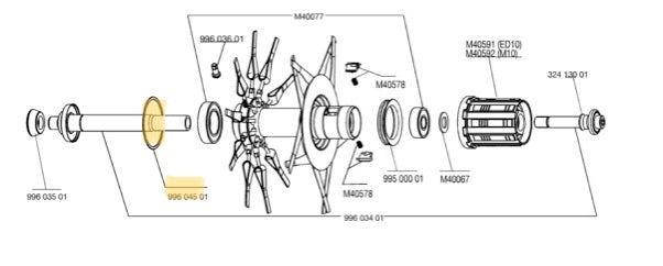 Mavic Spoke Retaining Ring for Cosmic Carbone Ultimate  - 99604501