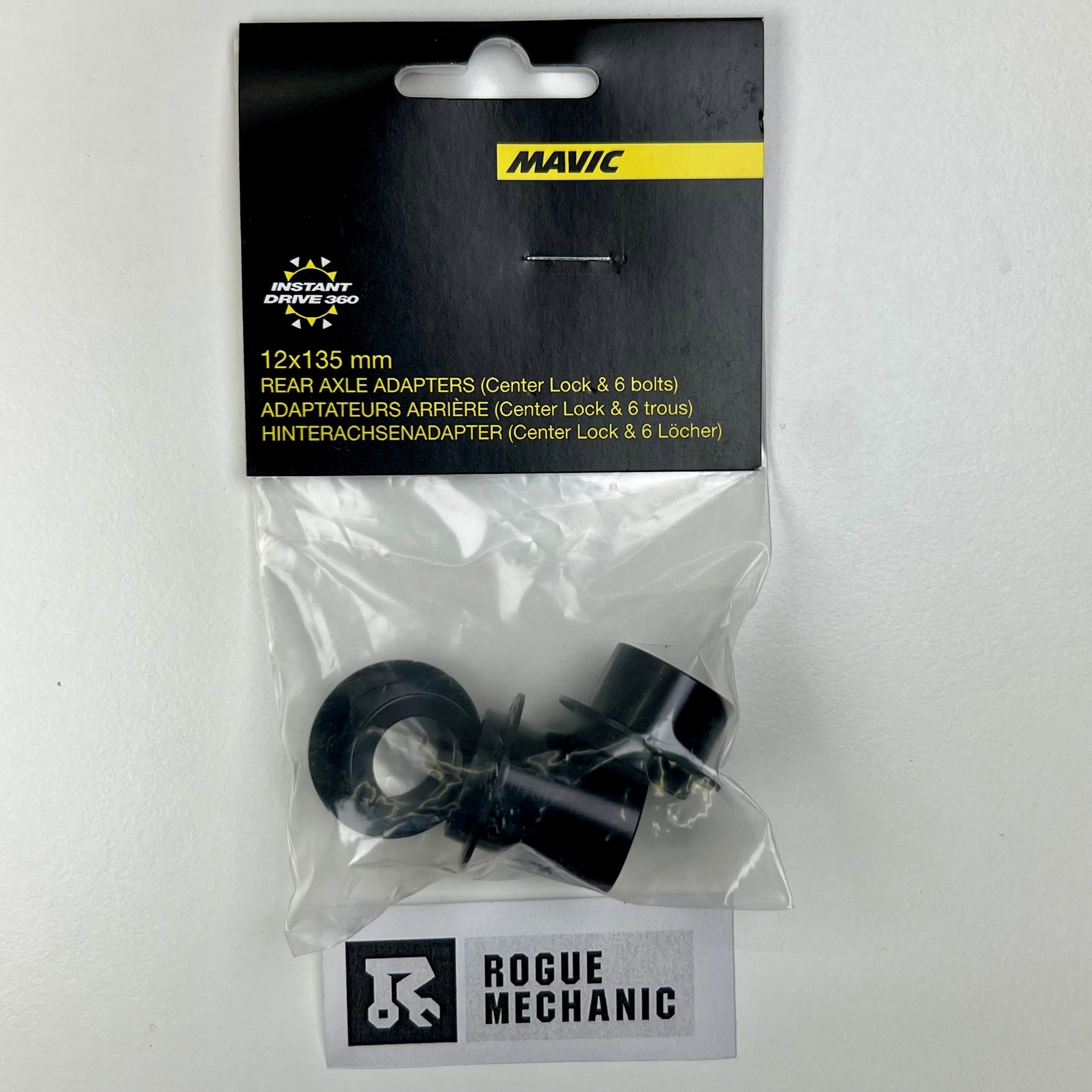 Mavic Rear Road 12x135 Axle Adapters - B4989501 - RogueMechanic