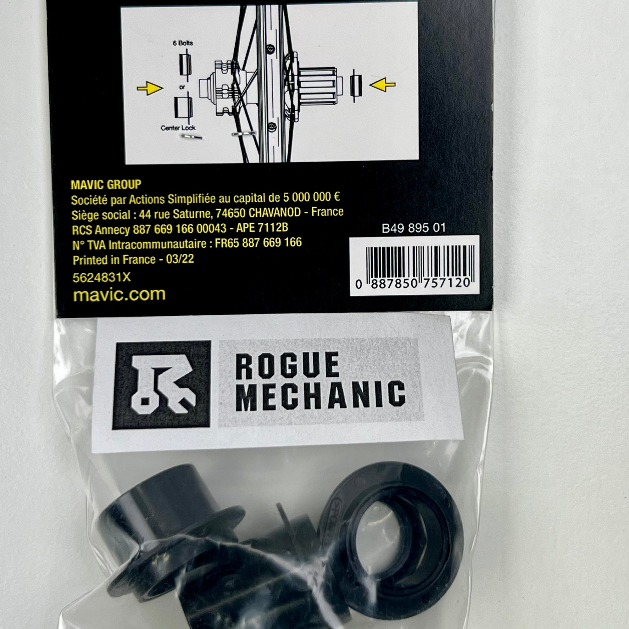 Mavic Rear Road 12x135 Axle Adapters - B4989501