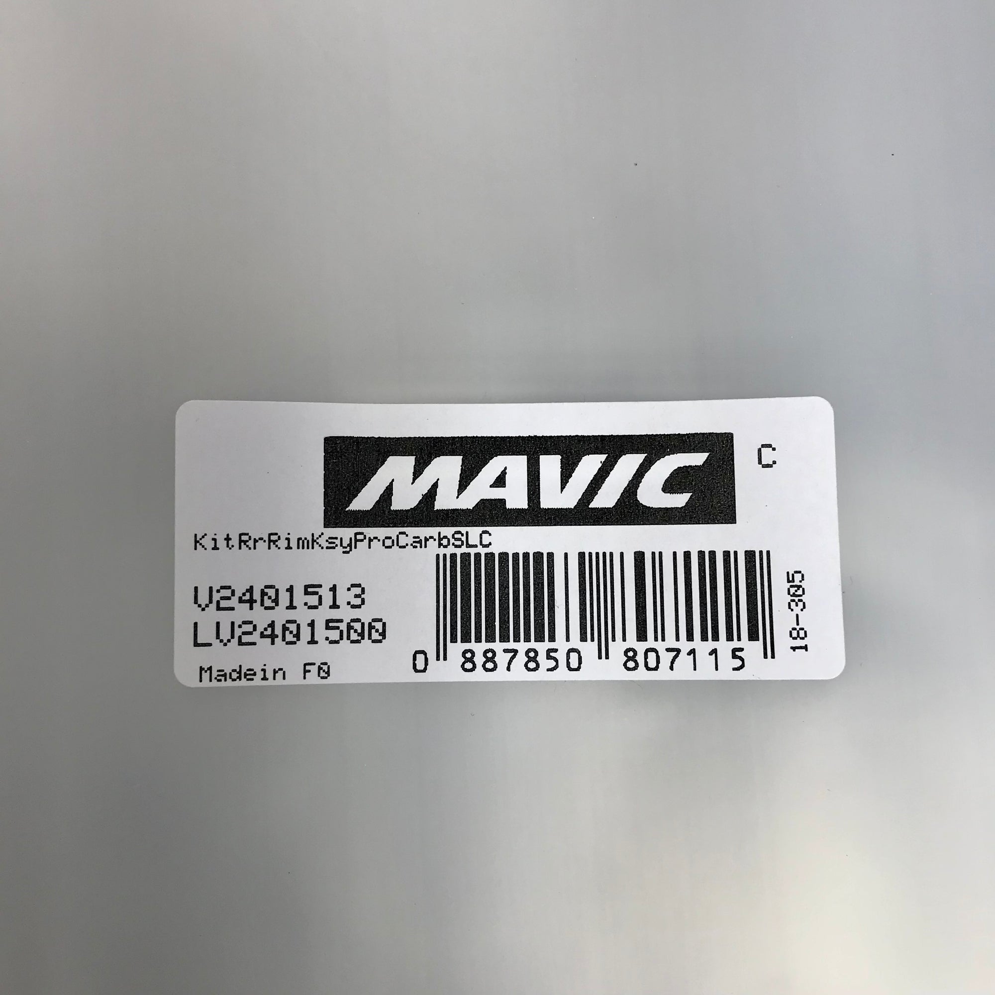 Mavic Ksyrium Pro Carbon SL C REAR Rim 2016+  - V2401513