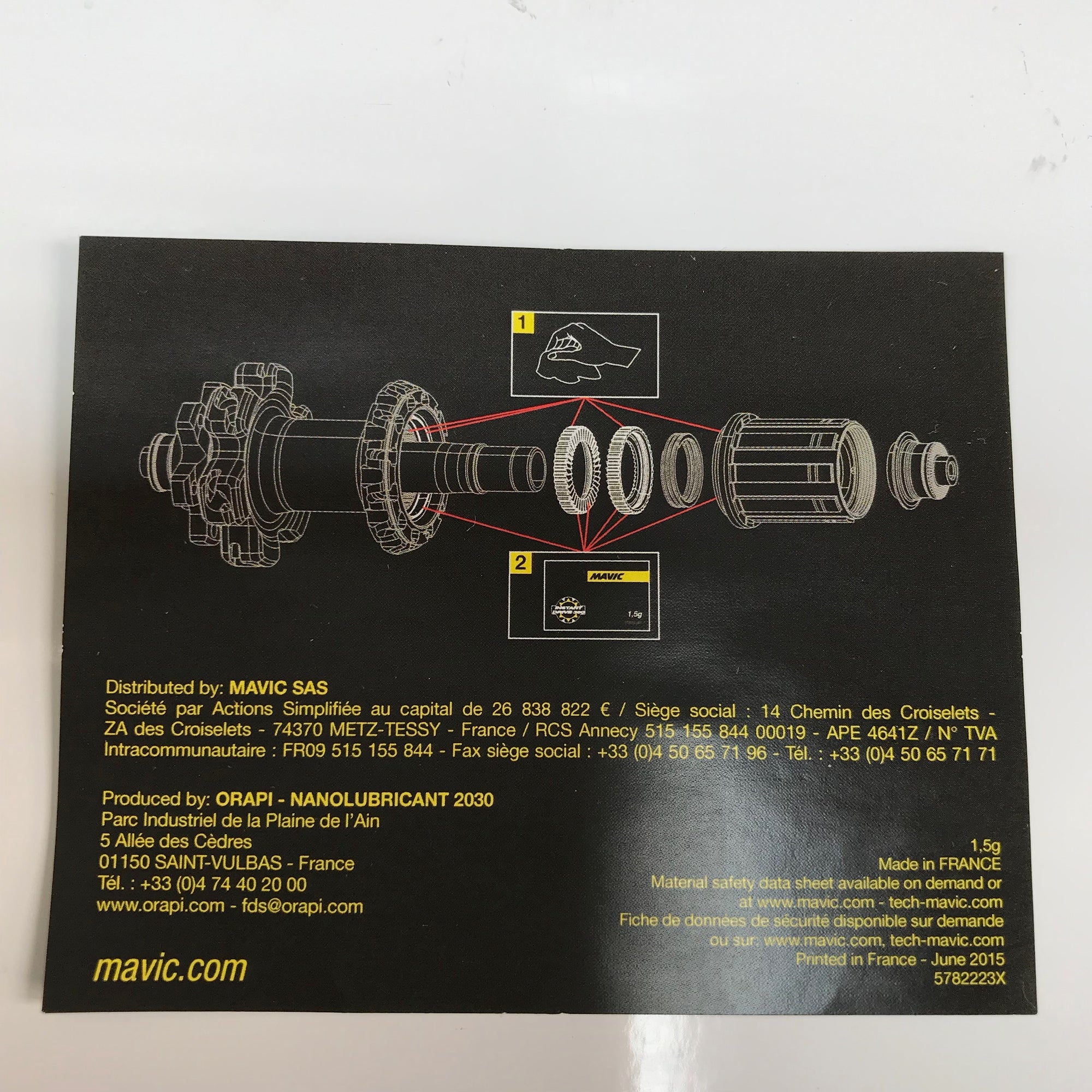 Mavic ID360 Insta Drive Grease- V2251901
